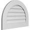Ekena Millwork Round Top Surface Mount PVC Gable Vent: Non-Functional, w/ 3-1/2"W x 1"P Standard Frame, 28"W x 20"H GVPRT28X2001SN - alternate 4
